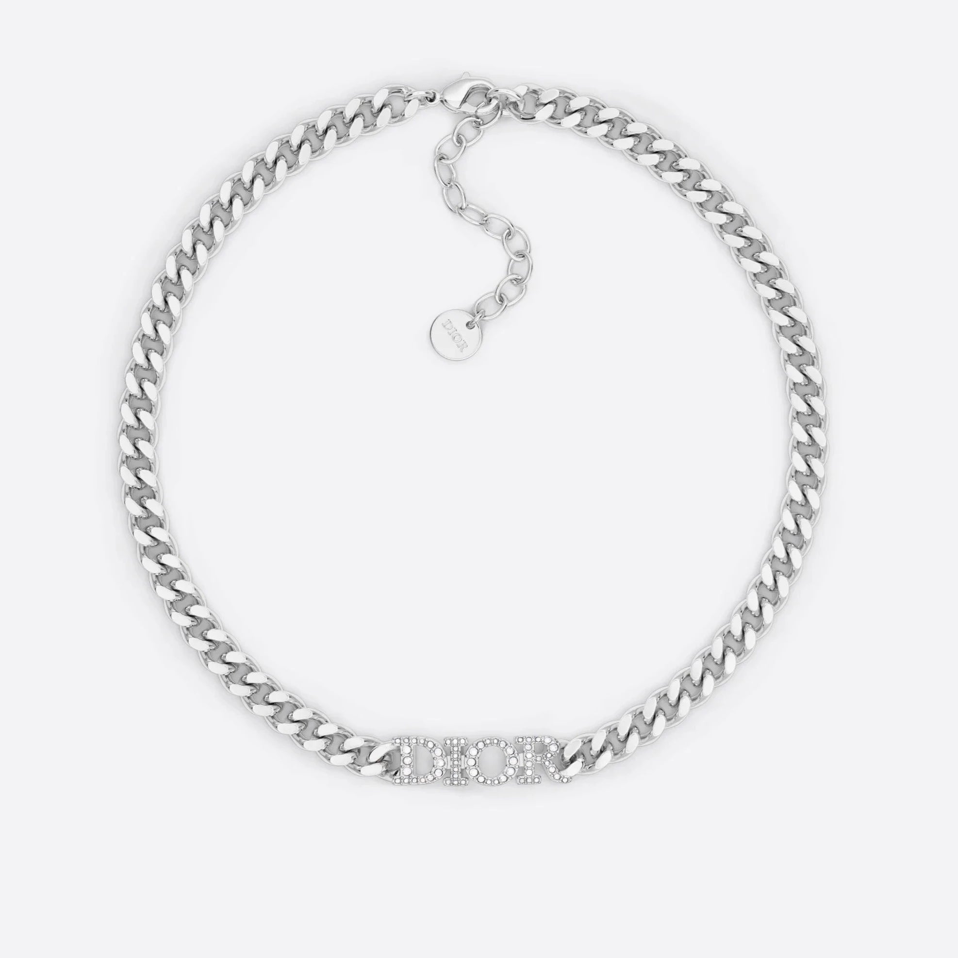 Dior silver choker discount